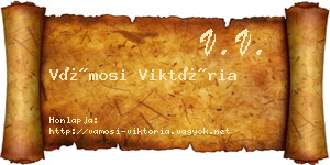 Vámosi Viktória névjegykártya